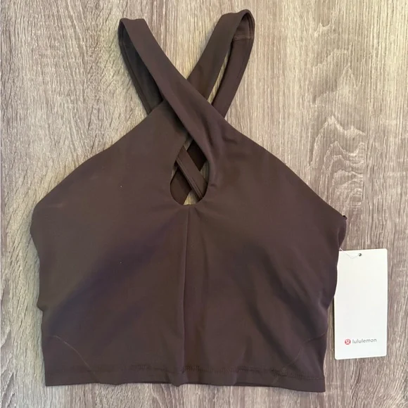 New with tags Lululemon Align Key Hole Halter Tank Top, Espresso, Size 6. Brown. - Picture 7 of 12
